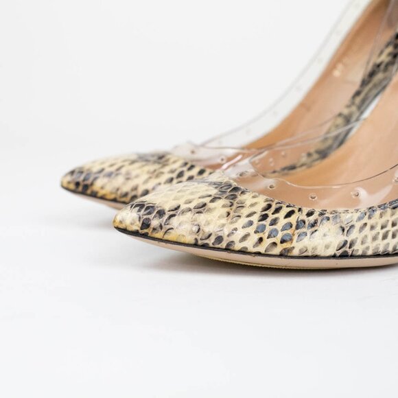 Valentino Garavani Snakeskin Heels‎ Size 37 EUR 6.5 US - Picture 6 of 16